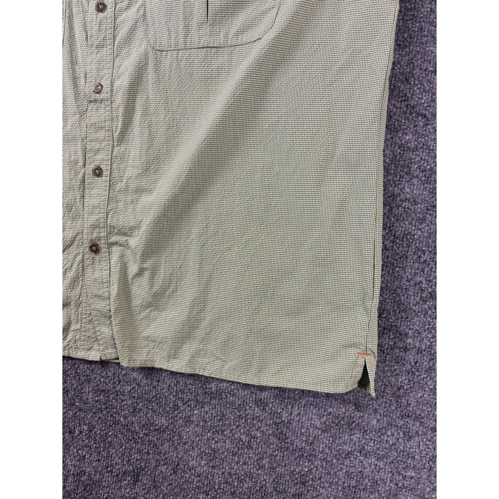ORVIS Fishing Shirt Men XL Green White Long Sleeve Quick Dry‎ Vented Mesh Summer - Picture 4 of 9